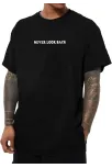 Erkek Bisiklet Yaka Kısa Kol Baskılı T-shirt - Siyah Erkek Bisiklet Yaka Kısa Kol Baskılı T-shirt - Siyah