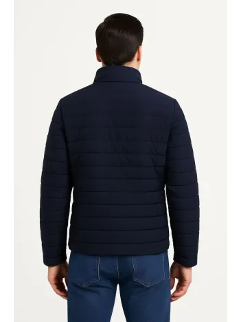 Erkek Bomber Mont Ceket – Su İtici Kumaş, Kapitone Astarlı, Fermuarlı, Kışlık - Lacivert Erkek Bomber Mont Ceket – Su İtici Kumaş, Kapitone Astarlı, Fermuarlı, Kışlık - Lacivert