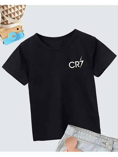Erkek Çocuk Baskılı T-shirt - Siyah