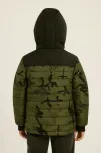 Erkek Çocuk Kamuflaj Desenli Mont İçi Sıcak Tutan Pelüş Astarlı, Kapüşonlu, Fermuarlı Kışlık Su İtici Şişme Mont - Haki Erkek Çocuk Kamuflaj Desenli Mont İçi Sıcak Tutan Pelüş Astarlı, Kapüşonlu, Fermuarlı Kışlık Su İtici Şişme Mont - Haki