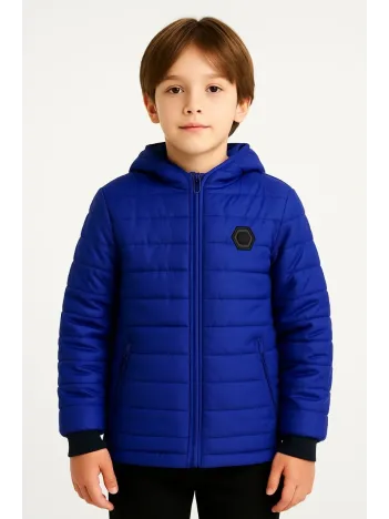 Erkek Çocuk Mont İçi Pelüş Kürk Astarlı, Kapüşonlu Fermuarlı Kışlık Şişme Sıcak Tutucu Mont - Saks Mavisi Erkek Çocuk Mont İçi Pelüş Kürk Astarlı, Kapüşonlu Fermuarlı Kışlık Şişme Sıcak Tutucu Mont - Saks Mavisi