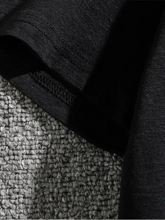 Erkek Dağ Grafikli Tişört, Yaz için Büyük Beden Rahat T-shirt - Siyah