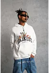 Erkek Dankes Baskılı Kapüşonlu Sweat - Beyaz