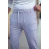 Erkek Diagonel Mikro dokulu Cepli Beli Lastilki Pantolon - Gri Erkek Diagonel Mikro dokulu Cepli Beli Lastilki Pantolon - Gri