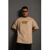 Erkek Dijital Baskılı T-Shirt - Bej