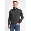 Erkek Dik Yaka Sweatshirt Dik Yaka Yarım Fermuarlı 3 İplik Şardonlu Pamuk Kumaş - Antrasit Erkek Dik Yaka Sweatshirt Dik Yaka Yarım Fermuarlı 3 İplik Şardonlu Pamuk Kumaş - Antrasit