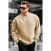 Erkek Düz Bisiklet Yaka Sweat - Bej Erkek Düz Bisiklet Yaka Sweat - Bej