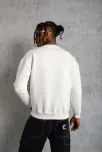 Erkek Düz Bisiklet Yaka Sweat - Beyaz