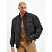 Unisex Siyah Bomber Mont – Su İtici Kumaş, Kapitone Astarlı, Fermuarlı ve Günlük Kullanıma Uygun Ceket- Siyah Unisex Siyah Bomber Mont – Su İtici Kumaş, Kapitone Astarlı, Fermuarlı ve Günlük Kullanıma Uygun Ceket- Siyah