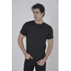 Erkek File Cepli Slim fit T-shirt - Siyah
