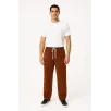 Erkek Fitilli Kadife Cepli Buggy Pantolon Oversize Rahat Kalıp - Kahverengi Erkek Fitilli Kadife Cepli Buggy Pantolon Oversize Rahat Kalıp - Kahverengi