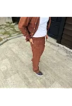 Erkek Fitilli Kadife Cepli Buggy Pantolon Oversize Rahat Kalıp - Kahverengi