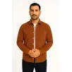 Erkek Fitilli Kadife Cepli Gömlek Oversize Rahat Kalıp - Kahverengi Erkek Fitilli Kadife Cepli Gömlek Oversize Rahat Kalıp - Kahverengi