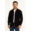 Erkek Fitilli Kadife Cepli Gömlek Oversize Rahat Kalıp - Siyah Erkek Fitilli Kadife Cepli Gömlek Oversize Rahat Kalıp - Siyah