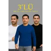 Erkek Fitilli Triko Kazak 3’lü Set – Beyaz, Saks Mavisi, Siyah | Kalın Dokuma Pamuklu Regular Fit Bisiklet Yaka Uzun Kollu Kışlık ve Baharlık Rahat Triko Kombini Erkek Fitilli Triko Kazak 3’lü Set – Beyaz, Saks Mavisi, Siyah | Kalın Dokuma Pamuklu Regular Fit Bisiklet Yaka Uzun Kollu Kışlık ve Baharlık Rahat Triko Kombini