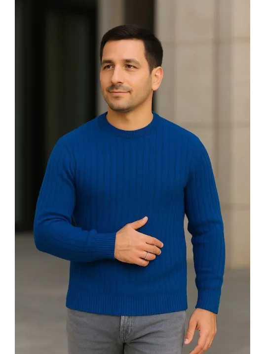 Erkek Fitilli Triko Kazak 3’lü Set – Beyaz, Saks Mavisi, Siyah | Kalın Dokuma Pamuklu Regular Fit Bisiklet Yaka Uzun Kollu Kışlık ve Baharlık Rahat Triko Kombini Erkek Fitilli Triko Kazak 3’lü Set – Beyaz, Saks Mavisi, Siyah | Kalın Dokuma Pamuklu Regular Fit Bisiklet Yaka Uzun Kollu Kışlık ve Baharlık Rahat Triko Kombini