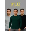 Erkek Fitilli Triko Kazak 3’lü Set – Gri, Haki, Siyah | Kalın Dokuma Pamuklu Regular Fit Bisiklet Yaka Uzun Kollu Kışlık ve Baharlık Rahat Triko Kombini Erkek Fitilli Triko Kazak 3’lü Set – Gri, Haki, Siyah | Kalın Dokuma Pamuklu Regular Fit Bisiklet Yaka Uzun Kollu Kışlık ve Baharlık Rahat Triko Kombini