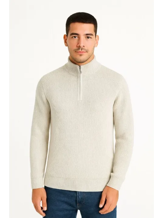 Erkek Fitilli Triko Kazak 3’lü Set – Mint Yeşili, Siyah, Bej Kalın Dokuma Pamuklu Regular Fit V Yaka Fermuarlı Uzun Kollu Rahat Kışlık Kazak Kombini