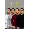 Erkek Fitilli Triko Kazak 4’lü Set – Beyaz, Bordo, Gri, Siyah | Kalın Dokuma Pamuklu Regular Fit Bisiklet Yaka Uzun Kollu Kışlık ve Baharlık Rahat Triko Kombini Erkek Fitilli Triko Kazak 4’lü Set – Beyaz, Bordo, Gri, Siyah | Kalın Dokuma Pamuklu Regular Fit Bisiklet Yaka Uzun Kollu Kışlık ve Baharlık Rahat Triko Kombini
