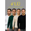 Erkek Fitilli Triko Kazak 4’lü Set – Beyaz, haki, bej, Siyah | Kalın Dokuma Pamuklu Regular Fit Bisiklet Yaka Uzun Kollu Kışlık ve Baharlık Rahat Triko Kombini Erkek Fitilli Triko Kazak 4’lü Set – Beyaz, haki, bej, Siyah | Kalın Dokuma Pamuklu Regular Fit Bisiklet Yaka Uzun Kollu Kışlık ve Baharlık Rahat Triko Kombini