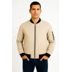 Erkek Bomber Mont Ceket – Fermuarlı, Kapitone İçi Astarlı, Su İtici Kumaş, Regular Fit, Uzun Kollu, Yandan Cepli, Bahar & Kış Rahat Günlük Stil - Bej Erkek Bomber Mont Ceket – Fermuarlı, Kapitone İçi Astarlı, Su İtici Kumaş, Regular Fit, Uzun Kollu, Yandan Cepli, Bahar & Kış Rahat Günlük Stil - Bej