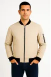 Erkek Bomber Mont Ceket – Fermuarlı, Kapitone İçi Astarlı, Su İtici Kumaş, Regular Fit, Uzun Kollu, Yandan Cepli, Bahar & Kış Rahat Günlük Stil - Bej Erkek Bomber Mont Ceket – Fermuarlı, Kapitone İçi Astarlı, Su İtici Kumaş, Regular Fit, Uzun Kollu, Yandan Cepli, Bahar & Kış Rahat Günlük Stil - Bej
