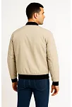 Erkek Bomber Mont Ceket – Fermuarlı, Kapitone İçi Astarlı, Su İtici Kumaş, Regular Fit, Uzun Kollu, Yandan Cepli, Bahar & Kış Rahat Günlük Stil - Bej