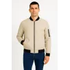 Erkek Bomber Mont Ceket – Fermuarlı, Kapitone İçi Astarlı, Su İtici Kumaş, Regular Fit, Uzun Kollu, Yandan Cepli, Bahar & Kış Rahat Günlük Stil - Bej Erkek Bomber Mont Ceket – Fermuarlı, Kapitone İçi Astarlı, Su İtici Kumaş, Regular Fit, Uzun Kollu, Yandan Cepli, Bahar & Kış Rahat Günlük Stil - Bej