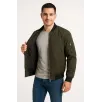 Erkek Bomber Mont Ceket – Fermuarlı, Kapitone İçi Astarlı, Su İtici Kumaş, Regular Fit, Uzun Kollu, Yandan Cepli, Bahar & Kış Rahat Günlük Stil - Haki Erkek Bomber Mont Ceket – Fermuarlı, Kapitone İçi Astarlı, Su İtici Kumaş, Regular Fit, Uzun Kollu, Yandan Cepli, Bahar & Kış Rahat Günlük Stil - Haki