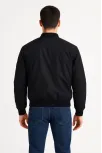 Erkek Bomber Mont Ceket – Fermuarlı, Kapitone İçi Astarlı, Su İtici Kumaş, Regular Fit, Uzun Kollu, Yandan Cepli, Bahar & Kış Rahat Günlük Stil - Siyah