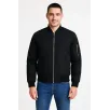 Erkek Bomber Mont Ceket – Fermuarlı, Kapitone İçi Astarlı, Su İtici Kumaş, Regular Fit, Uzun Kollu, Yandan Cepli, Bahar & Kış Rahat Günlük Stil - Siyah Erkek Bomber Mont Ceket – Fermuarlı, Kapitone İçi Astarlı, Su İtici Kumaş, Regular Fit, Uzun Kollu, Yandan Cepli, Bahar & Kış Rahat Günlük Stil - Siyah