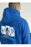 Erkek Kapüşonlu Oversize Hoodie – Üç İplik Pamuklu, Astronot Temalı Renkli Dünya Baskılı, Kanguru Cepli Premium Sweatshirt - Saks Mavi Erkek Kapüşonlu Oversize Hoodie – Üç İplik Pamuklu, Astronot Temalı Renkli Dünya Baskılı, Kanguru Cepli Premium Sweatshirt - Saks Mavi