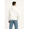 Erkek Kapüşonlu Sweatshirt Hoodie 3 İplik Şardonlu Pamuklu Kumaş, Önü Baskılı, Fermuarlı Rahat Kalıp, Kışlık ve Sokak Stili Sweat - Beyaz Erkek Kapüşonlu Sweatshirt Hoodie 3 İplik Şardonlu Pamuklu Kumaş, Önü Baskılı, Fermuarlı Rahat Kalıp, Kışlık ve Sokak Stili Sweat - Beyaz