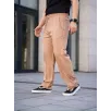 Erkek Keten Cepli Çıma Dikişli jogger Buggy Pantalon Rahat kalıp - Kahverengi Erkek Keten Cepli Çıma Dikişli jogger Buggy Pantalon Rahat kalıp - Kahverengi