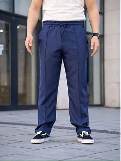 Erkek Keten Cepli Çıma Dikişli Jogger Buggy Pantalon Rahat Kalıp - Lacivert Erkek Keten Cepli Çıma Dikişli Jogger Buggy Pantalon Rahat Kalıp - Lacivert