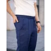 Erkek Keten Cepli Çıma Dikişli jogger Buggy Pantalon Rahat kalıp - Lacivert Erkek Keten Cepli Çıma Dikişli jogger Buggy Pantalon Rahat kalıp - Lacivert
