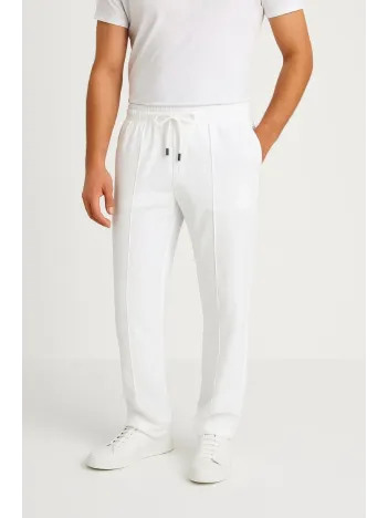 Erkek Keten Pantolon – Cepli, Beli Lastikli ve Bağcıklı, Nefes Alan Rahat Kalıp, Yazlık ve Baharlık Günlük Giyim, Şık & Konforlu Boru Paça Model - Beyaz Erkek Keten Pantolon – Cepli, Beli Lastikli ve Bağcıklı, Nefes Alan Rahat Kalıp, Yazlık ve Baharlık Günlük Giyim, Şık & Konforlu Boru Paça Model - Beyaz