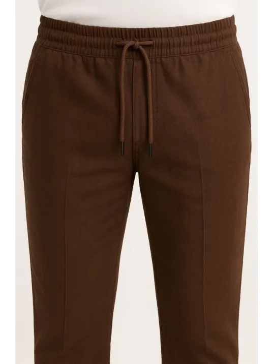 Erkek Keten Pantolon – Cepli, Beli Lastikli ve Bağcıklı, Nefes Alan Rahat Kalıp, Yazlık ve Baharlık Günlük Giyim, Şık & Konforlu Boru Paça Model - Kahverengi Erkek Keten Pantolon – Cepli, Beli Lastikli ve Bağcıklı, Nefes Alan Rahat Kalıp, Yazlık ve Baharlık Günlük Giyim, Şık & Konforlu Boru Paça Model - Kahverengi