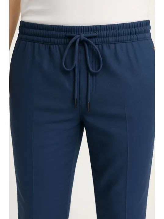 Erkek Keten Pantolon – Cepli, Beli Lastikli ve Bağcıklı, Nefes Alan Rahat Kalıp, Yazlık ve Baharlık Günlük Giyim, Şık & Konforlu Boru Paça Model - Lacivert Erkek Keten Pantolon – Cepli, Beli Lastikli ve Bağcıklı, Nefes Alan Rahat Kalıp, Yazlık ve Baharlık Günlük Giyim, Şık & Konforlu Boru Paça Model - Lacivert