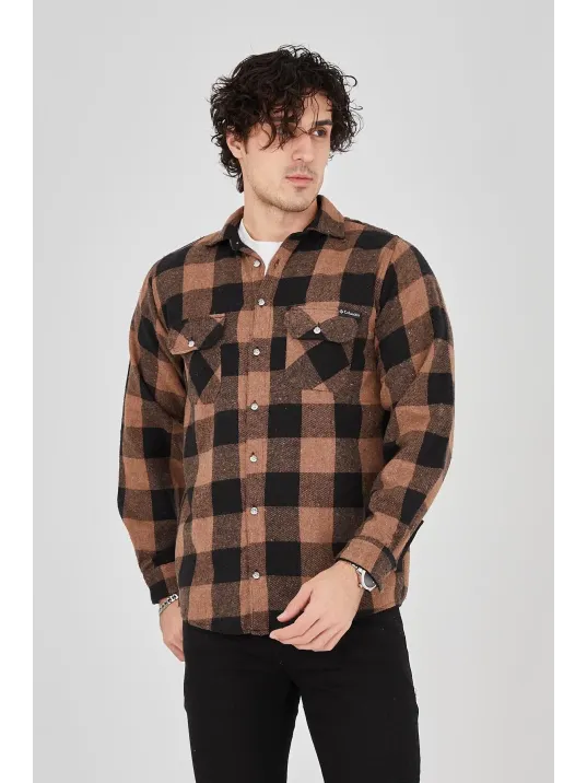 Erkek Oduncu Gömlek - Kahverengi