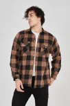 Erkek Oduncu Gömlek - Kahverengi