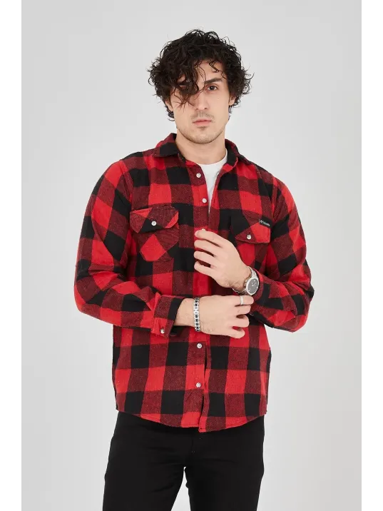 Erkek Oduncu Gömlek - Kırmızı