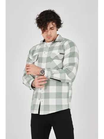 Erkek Oduncu Gömlek - Yeşil