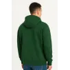 Erkek Ovarsize Kapüşonlu Swetshirt Kanguru Çepli Cıtcıtlı 3 iplik Şardonlu Hoodie - Haki