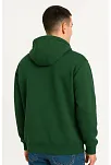 Erkek Ovarsize Kapüşonlu Swetshirt Kanguru Çepli Cıtcıtlı 3 İplik Şardonlu Hoodie - Haki