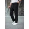 Erkek Paça Yırtmaçlı Burgu selanik dokulu Jogger Buggy Pantalon Rahat kalıp - Siyah Erkek Paça Yırtmaçlı Burgu selanik dokulu Jogger Buggy Pantalon Rahat kalıp - Siyah