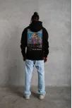 Erkek Patel Six Baskılı Kapüşonlu Sweat - Siyah Erkek Patel Six Baskılı Kapüşonlu Sweat - Siyah