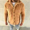 Erkek Pelüş Polar Hırka Gömlek – Yakalı, İlik Düğmeli, Göğüs Cepli, Yumuşak Dokulu Kışlık Regular Fit Rahat Günlük Model - Açık Kahve Erkek Pelüş Polar Hırka Gömlek – Yakalı, İlik Düğmeli, Göğüs Cepli, Yumuşak Dokulu Kışlık Regular Fit Rahat Günlük Model - Açık Kahve