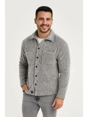 Erkek Pelüş Polar Hırka Gömlek – Yakalı, İlik Düğmeli, Göğüs Cepli, Yumuşak Dokulu Kışlık Regular Fit Rahat Günlük Model - Gri Erkek Pelüş Polar Hırka Gömlek – Yakalı, İlik Düğmeli, Göğüs Cepli, Yumuşak Dokulu Kışlık Regular Fit Rahat Günlük Model - Gri