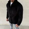 Erkek Pelüş Polar Hırka Gömlek – Yakalı, İlik Düğmeli, Göğüs Cepli, Yumuşak Dokulu Kışlık Regular Fit Rahat Günlük Model - Siyah Erkek Pelüş Polar Hırka Gömlek – Yakalı, İlik Düğmeli, Göğüs Cepli, Yumuşak Dokulu Kışlık Regular Fit Rahat Günlük Model - Siyah